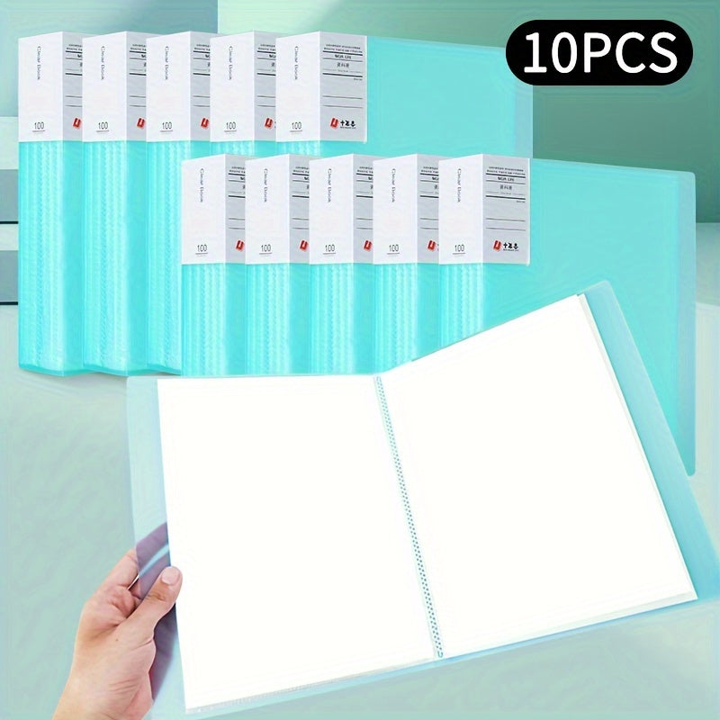 10pcs File Manager Document Organizer Exam Paper Storage Folder