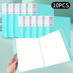 10pcs File Manager Document Organizer Exam Paper Storage Folder