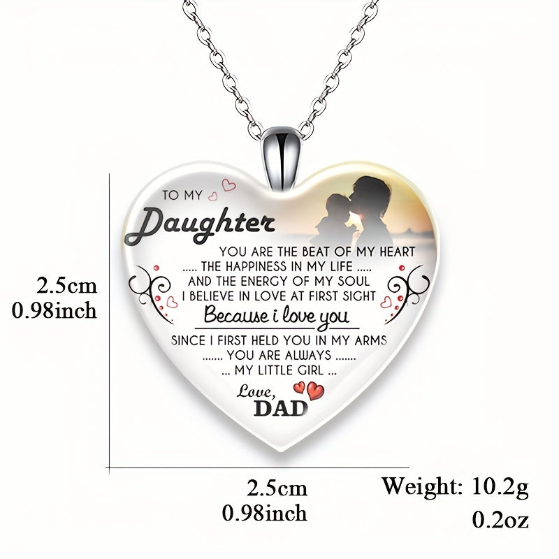 Love Heart Crystal Pendant Necklace Gift For Christmas