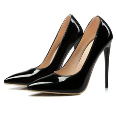 Women's Pointed Toe High Heels Slip On Stiletto Heels Court Pumps