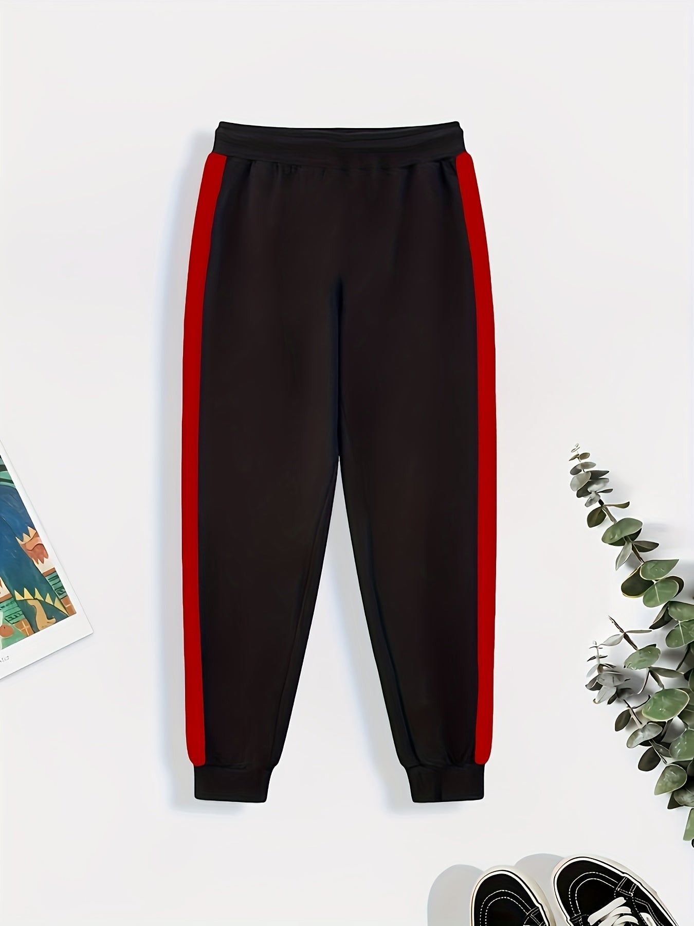 Anchor Pattern Men's Pants Stretch Trousers