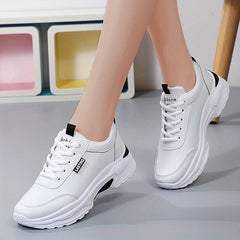 Women's Lace Up Low Top Running Shoes Outdoor Non Slip Sneakers