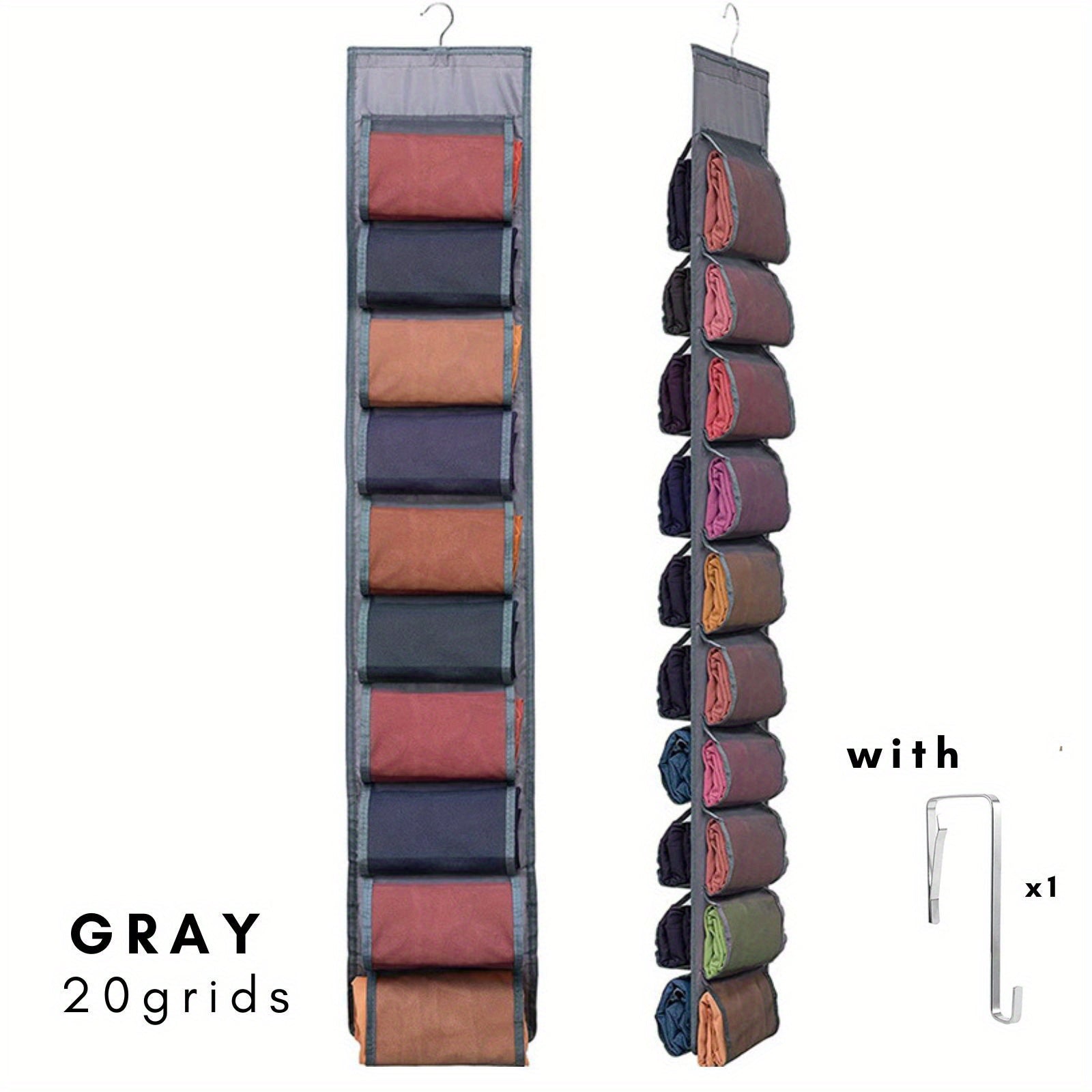 20 Compartment Portable Closet Organizer for Yoga Pants Leggings Sweatshirts