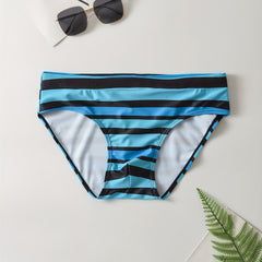 Men's Low Rise Striped Swim Trunk