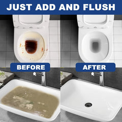 2pcs Toilet Clog Remover Foam Cleaner Drain Cleaner for Shower/Sink Drains