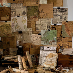 30PCS Vintage Stationery Scrapbooking Paper