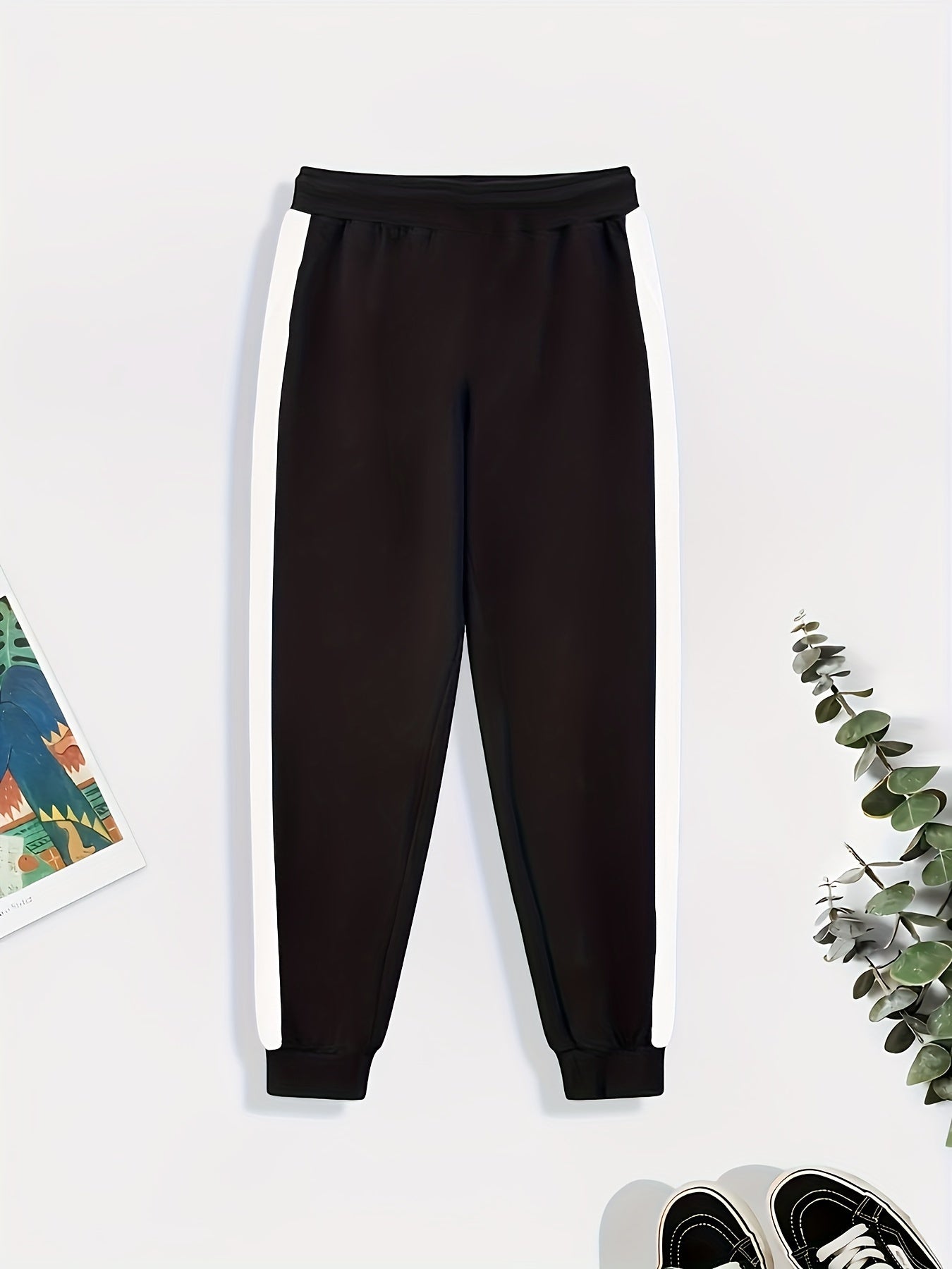 Anchor Pattern Men's Pants Stretch Trousers