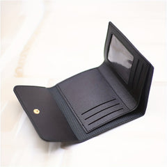 Men's Card Holder Wallet Case 5 Slots PU Leather Short Purse
