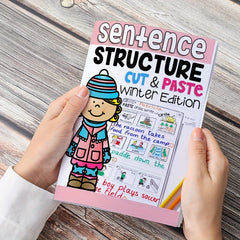 Winter Sentence Writing & Cut and Paste Workbook for Kids