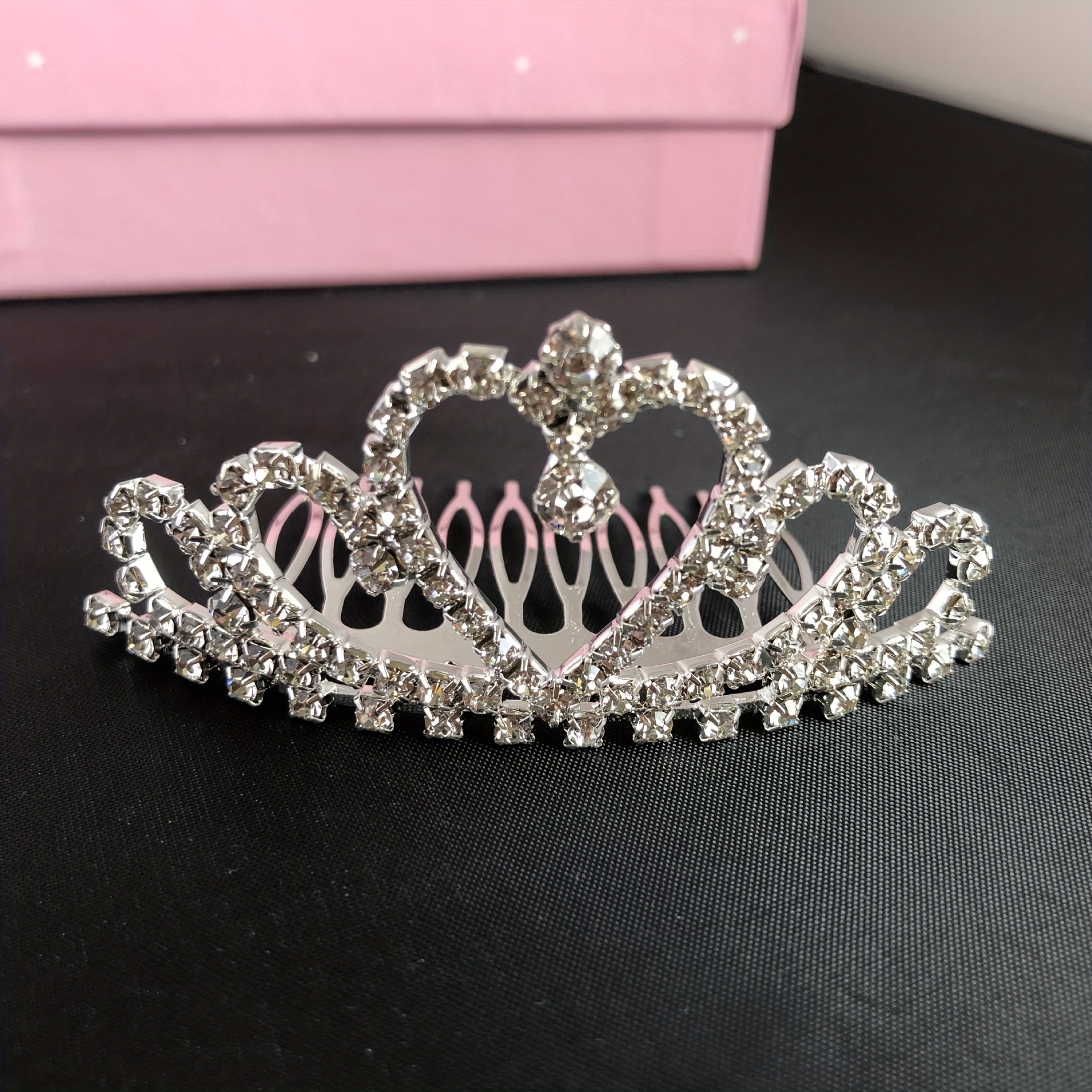 Crystal Rhinestone Crown Tiara Birthday Wedding Hair Accessories