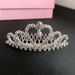 Crystal Rhinestone Crown Tiara Birthday Wedding Hair Accessories