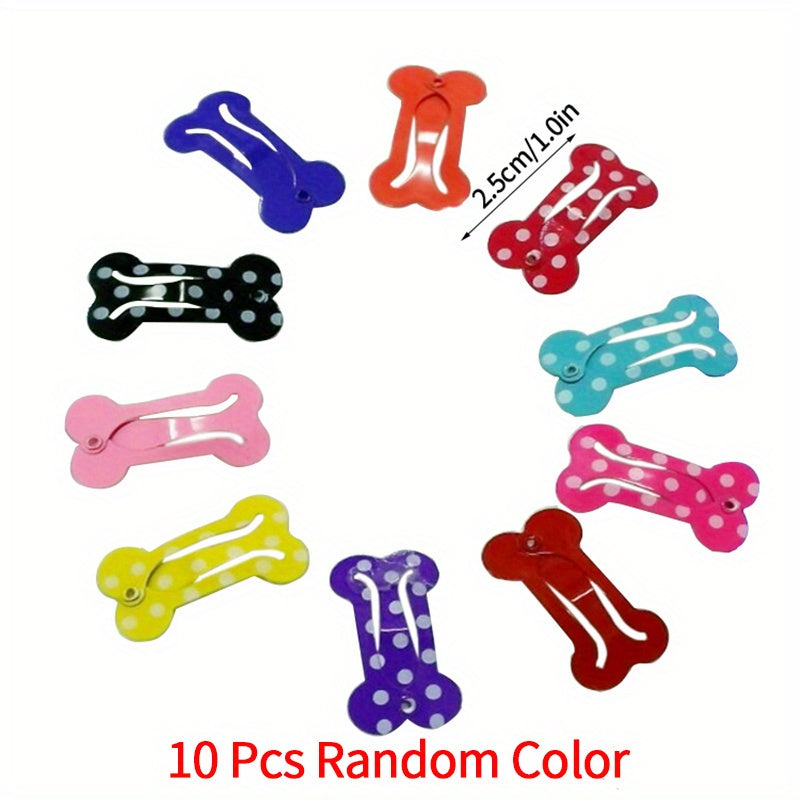 Pet Hair Clips - 10 Pack for Puppy or Kitten Grooming