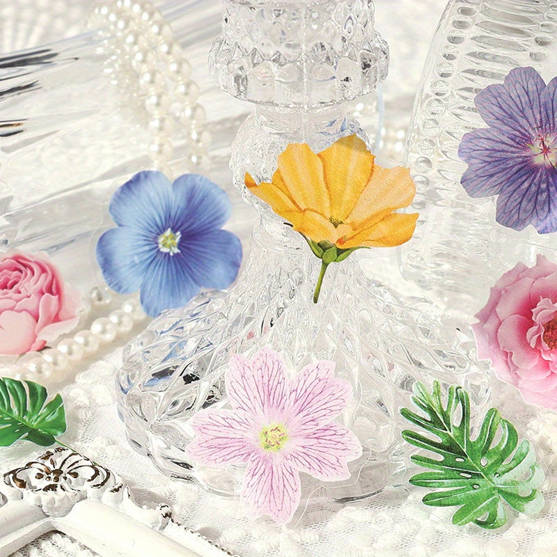 6 Packs Watercolor Plant Floral Stickers - 360 Sheets