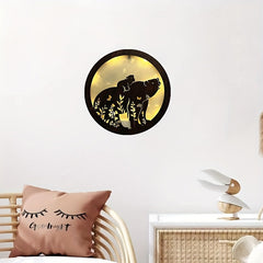 LED Light Carving Fairy Tale Wooden Hanging Sign