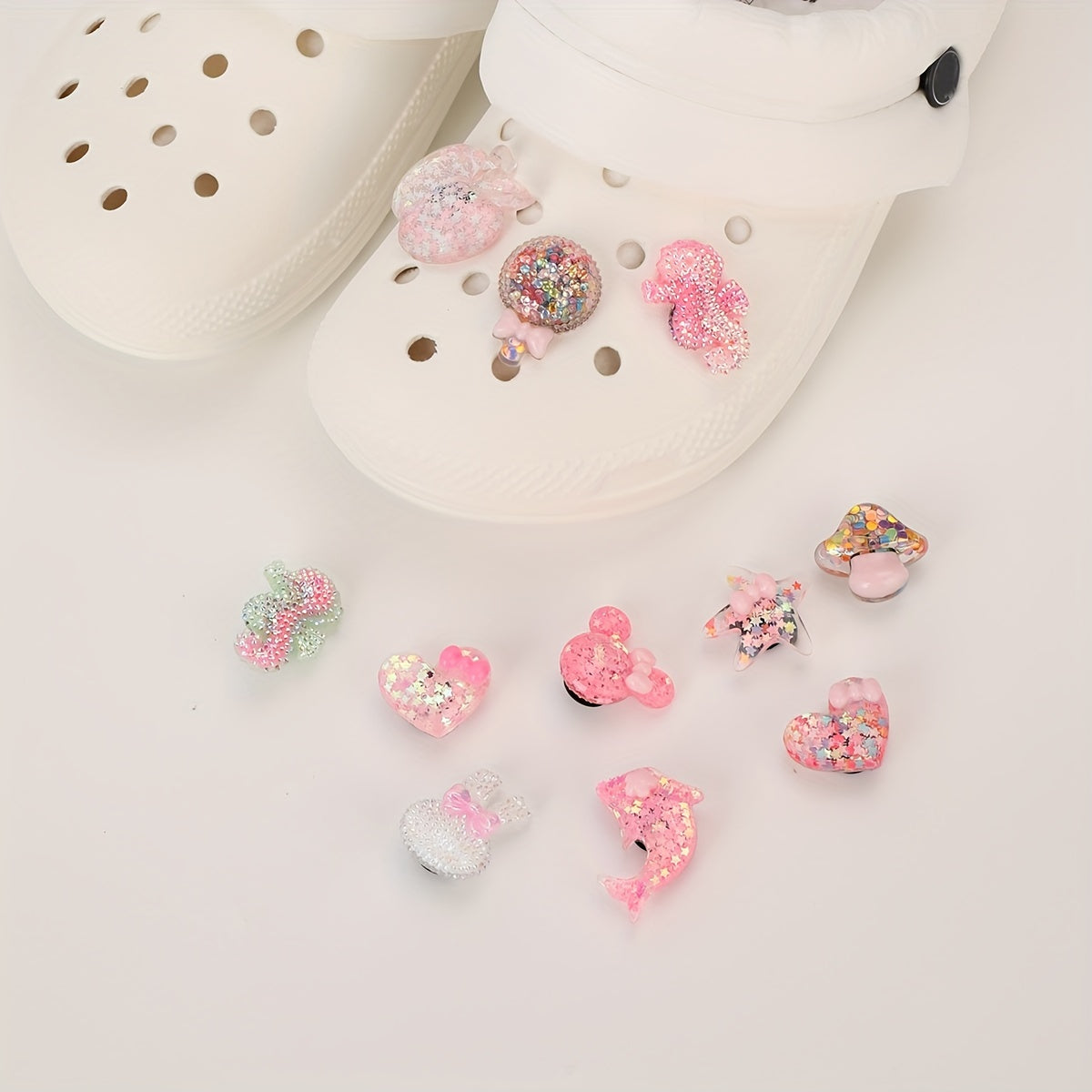 11pcs Resin Shoe Decoration Charms for Girls
