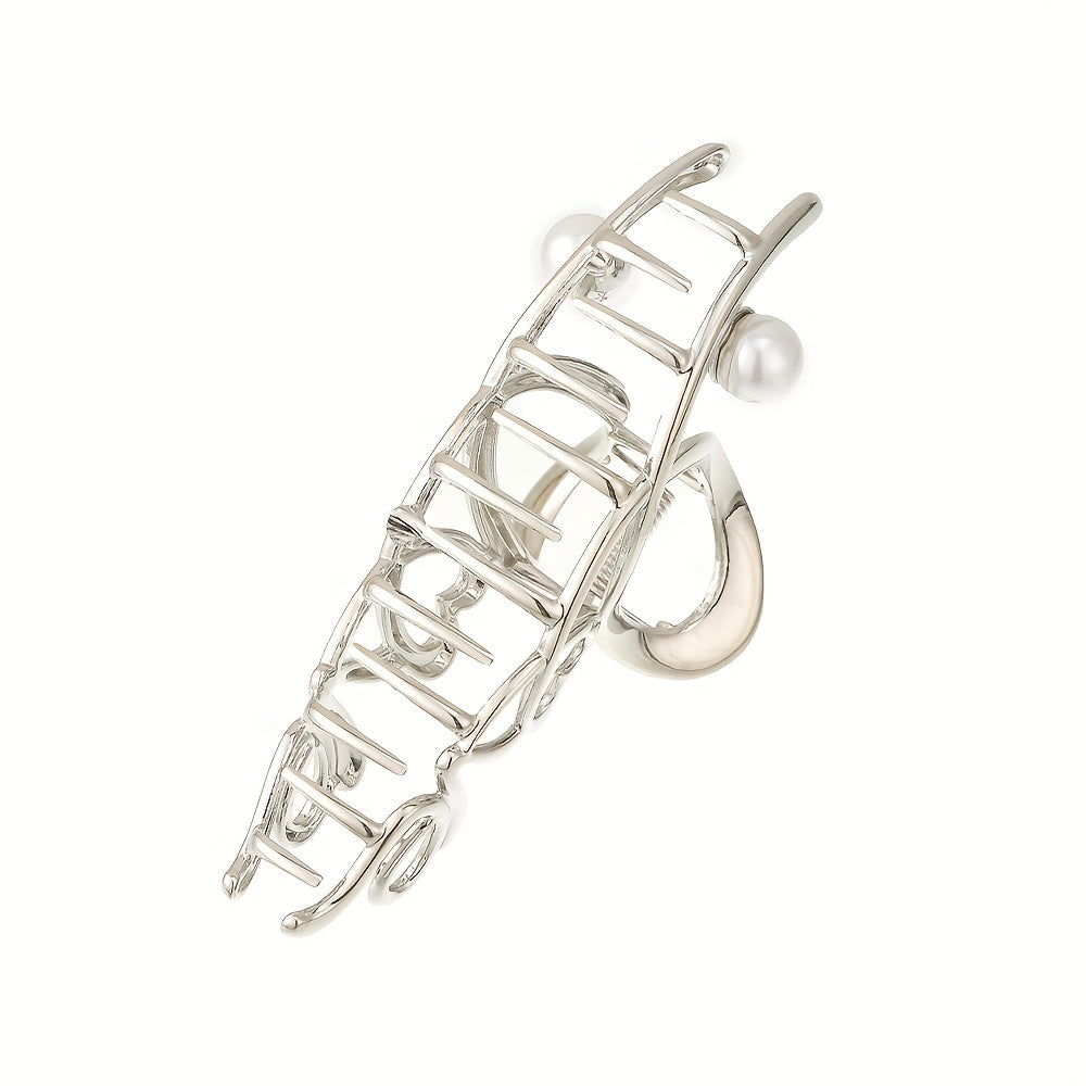 Faux Pearl Hair Claw Twist Ponytail Hair Clip Hair Accessory