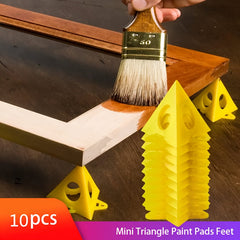 10pcs Mini Paint Stands Triangle Paint Pads Feet for Woodworking