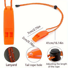 Outdoor Emergency Survival Dual Frequency Whistle