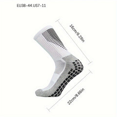 3 Pairs Non Slip Football Socks for Men Sport Socks Running Basketball Crew