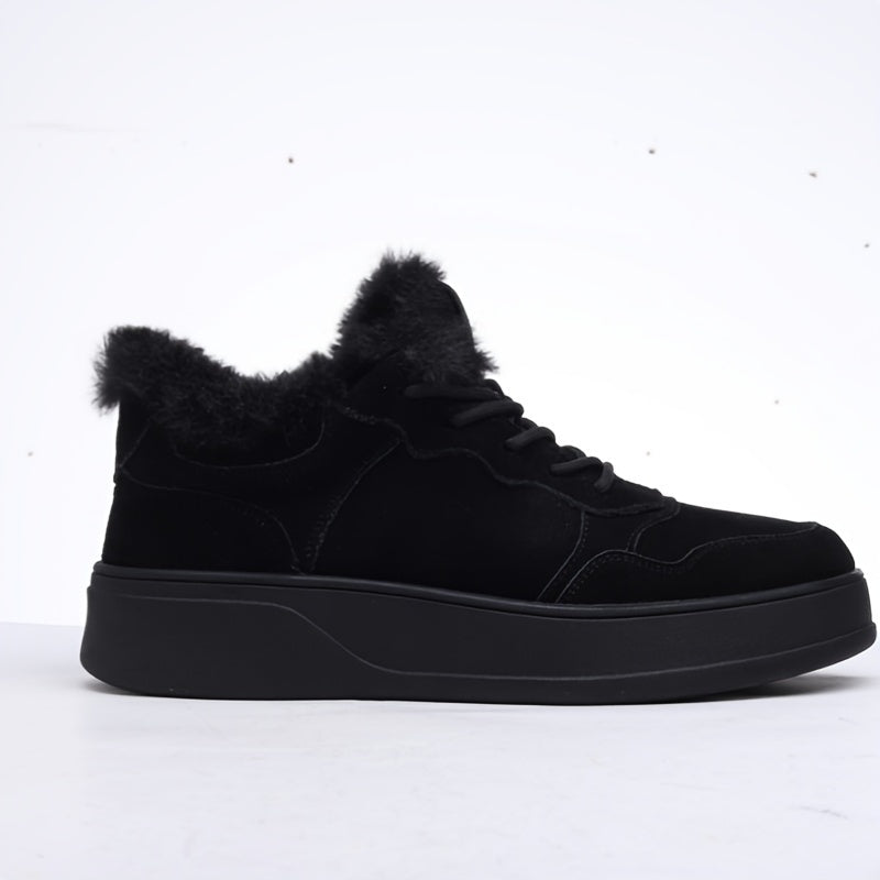 Women's Faux Fur Lining Winter Skate Shoes