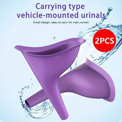 2pcs Portable Car Urinal for Outdoor Travel and Emergencies
