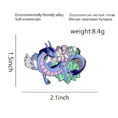 Dragon Zinc Alloy Emblem Pin for Halloween Party