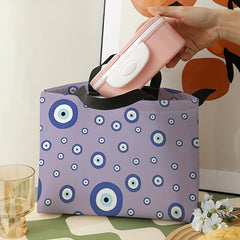 Creative Eyes Printed Lunch Bag Waterproof Insulated Portable Cooler Bag