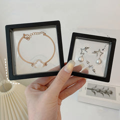 PE Transparent Film Jewelry Storage Box Set