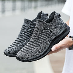 Men's Lightweight Knit Running Shoes Outdoor Walking Sneakers