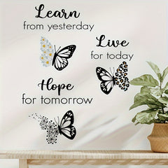 Butterfly Wall Sticker Inspirational Phrase 29 97 44 Winter Year