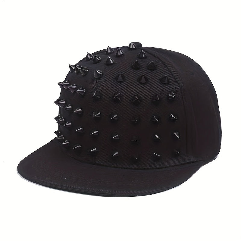 Hip Hop Rivet Snapback Hat Unisex Punk Baseball Cap Sunshade Couple Dad Hats