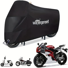 Heavy Duty 210D Waterproof Motorcycle Cover with Safety Cloth Lock Holes