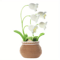 1pc Crochet Material Pack DIY Wool Thread Flower Large Potted Ornament