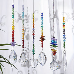 Colorful Glass Chandelier Suncatchers Prisms Hanging Ornament