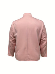  Solid Long Sleeve Workwear Blazer