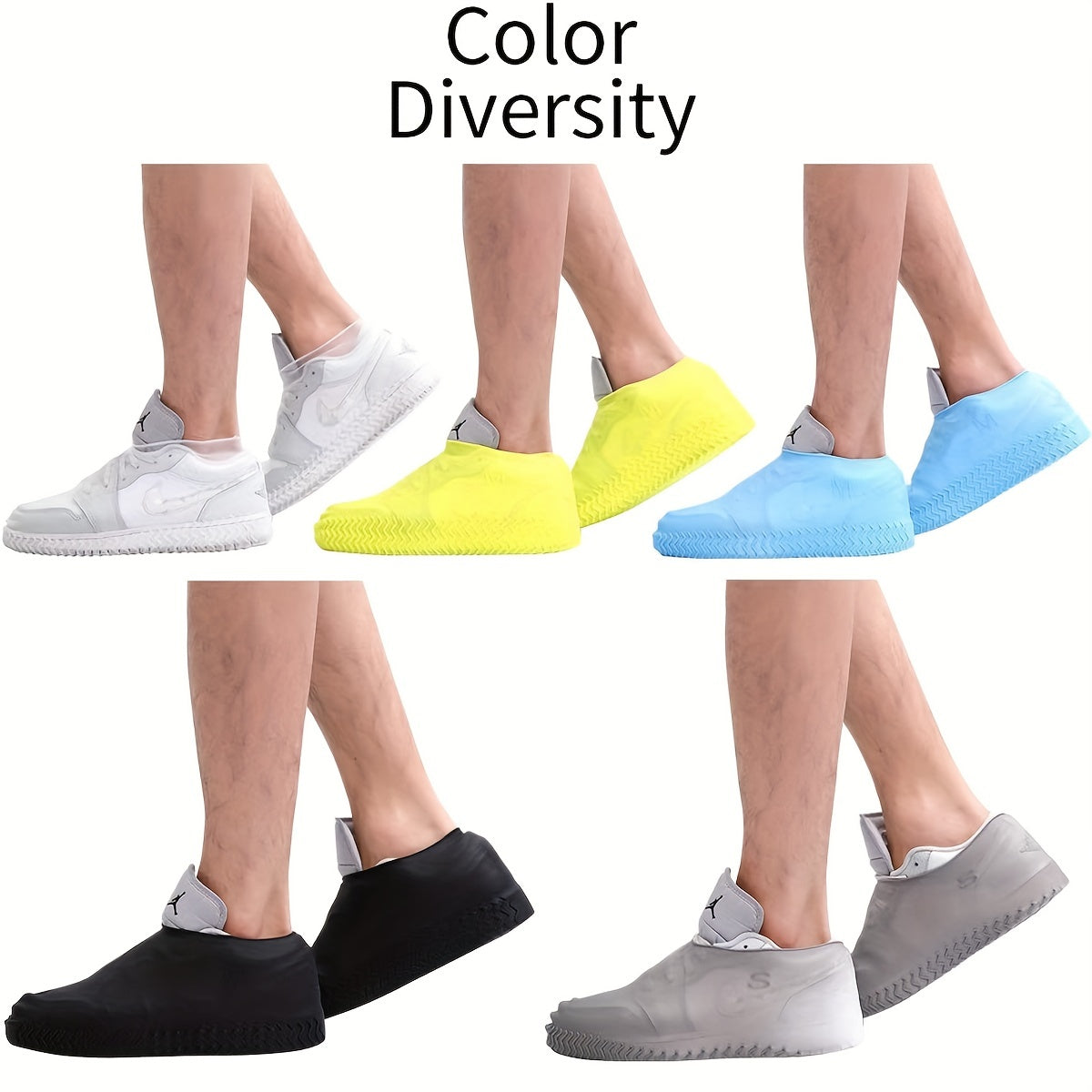 Waterproof Shoe Cover Reusable Outdoor Overshoes For Rainy Days