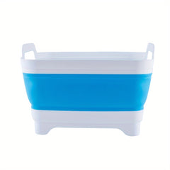 Plastic Folding Sink with Water Plug Household Fruit Vegetable Washing Sink