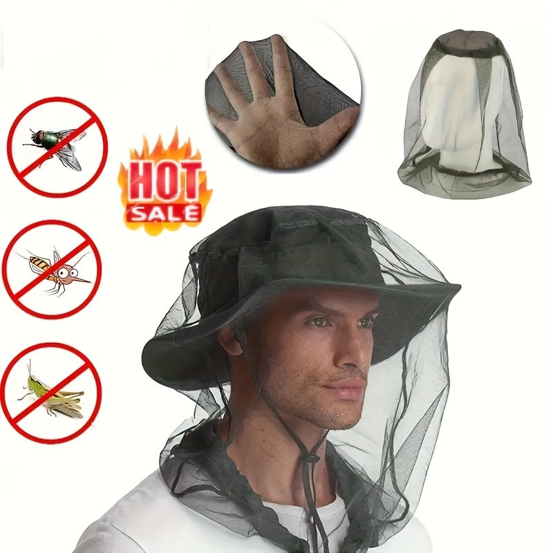Outdoor Fishing Hat with Mosquito, Sun, and Bee Protection