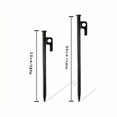 4pcs Steel Tent Nails Heavy Duty Awning Stakes - Outdoor Hiking Gardening Canopy