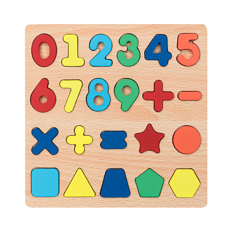 Wooden Alphabet Puzzle for Kids - Early Education Building Blocks