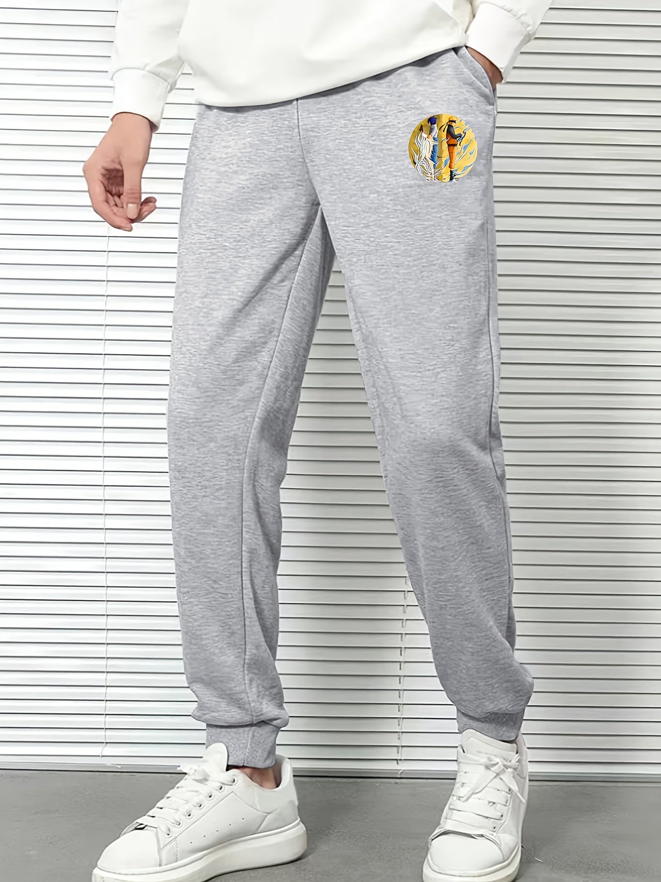 Men's Cartoon Anime Print Sweatpants