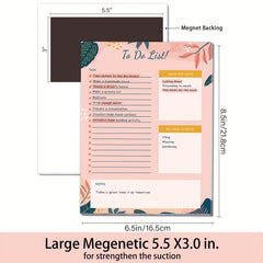 BUBU Pink Planner Magnetic Notepad - 52 Sheets