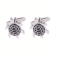 Colorful Turtle Cufflinks For Preppy Gift