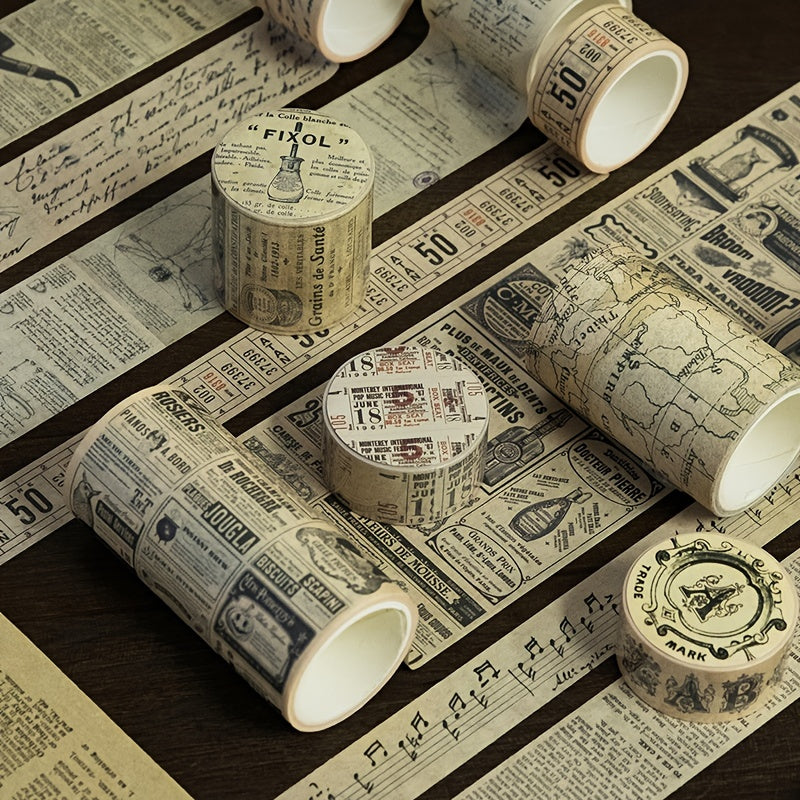 Washi Alphabet Map Tape for DIY Crafts Gift Wrapping