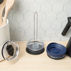Cup Lid Storage Rack - Kitchen Cabinet Organizer