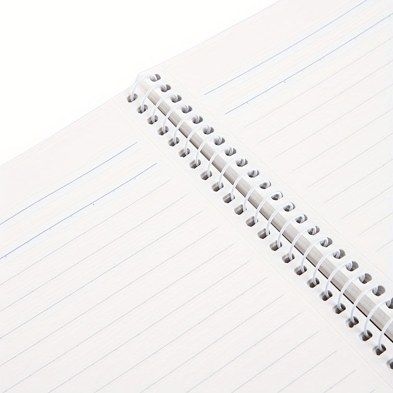 A5 Spiral Notebook Marble Grain Horizontal Line 60 Sheets
