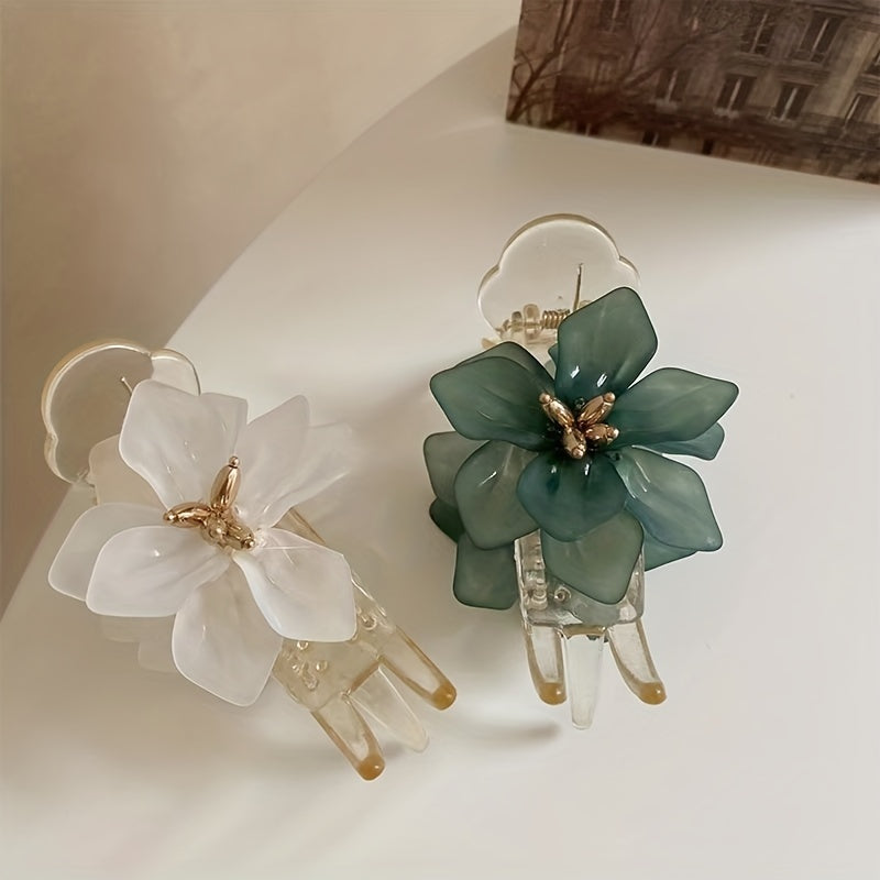 Sweet Flower Camellia Hair Clip for Girls and Women