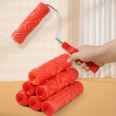 Rubber Wood Grain Pattern Roller DIY Wall Painting Tool