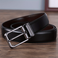 Men's Leather Business Belt Belts for Jeans Pants