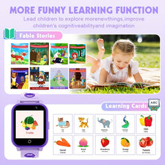 Kids Smart Watch HD Touchscreen Camera Video Player 18 Games Pedometer